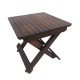 Folding Camp Stool- Wood, Statted (Not suitable for seating)