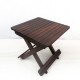 Folding Camp Stool- Wood, Statted (Not suitable for seating) Folding Camp Stool- Wood, Statted (Not suitable for seating)