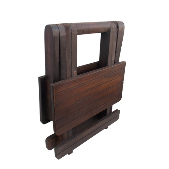Folding Camp Stool- Wood, Statted (Not suitable for seating) Folding Camp Stool- Wood, Statted (Not suitable for seating)