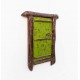 Village Window Mirror Frame - Chipped Green Village Window Mirror Frame - Chipped Green