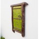 Village Window Mirror Frame - Chipped Green Village Window Mirror Frame - Chipped Green