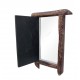 Village Window Mirror Frame - Chipped Green Village Window Mirror Frame - Chipped Green