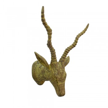 Deer Head- Wood, Wall Mount.