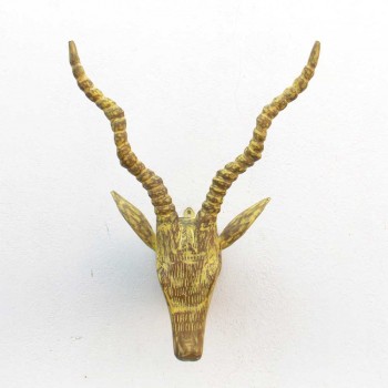 Deer Head- Wood, Wall Mount.