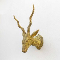 Deer Head- Wood, Wall Mount.