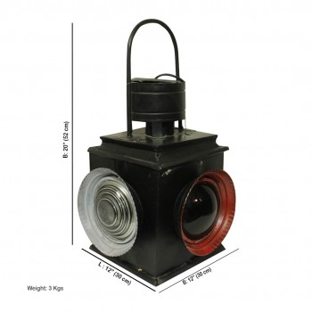 Vintage Railway Signal inspired Electric Lamp.