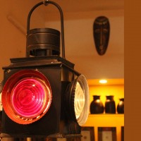 Vintage Railway Signal inspired Electric Lamp.