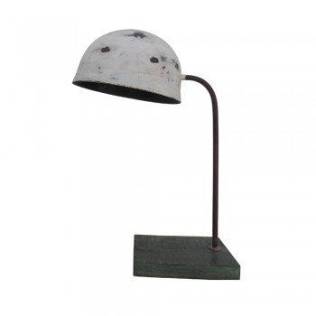 Iron Helmet Lamp - Vintage