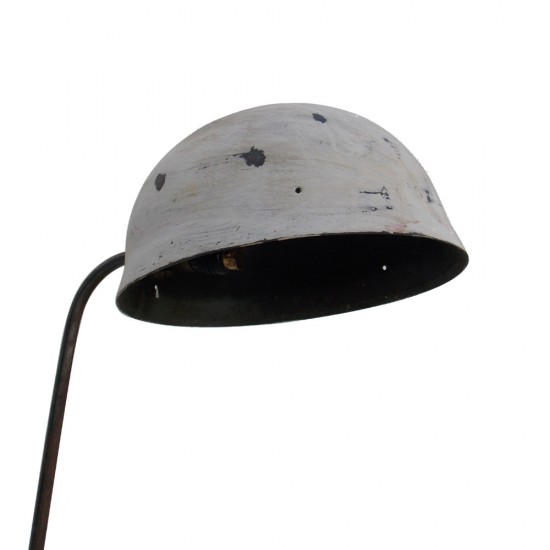 Iron Helmet Lamp - Vintage