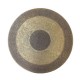 Painted Round Table with Brass Artwork Painted Round Table with Brass Artwork