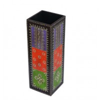 Hand Painted Square Flower Vase