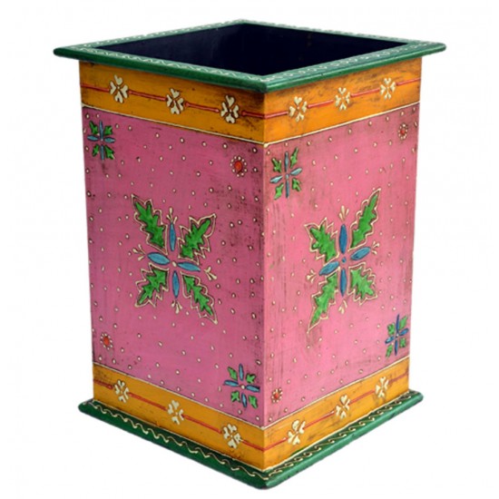 Painted Wooden Planter Holder 