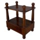Wooden Sheesham Wood Pillar Bed Side - Rectangle Wooden Sheesham Wood Pillar Bed Side - Rectangle
