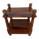 Wooden Sheesham Wood Pillar Bed Side - Rectangle Wooden Sheesham Wood Pillar Bed Side - Rectangle