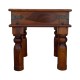 Wooden Brass Art Central Table Square Wooden Brass Art Central Table Square