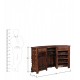 Antique Bar Cabinet - Brass Artwork Antique Bar Cabinet - Brass Artwork