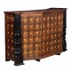 Antique Bar Cabinet - Brass Artwork Antique Bar Cabinet - Brass Artwork