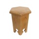 Polished Hexagonal End Table Polished Hexagonal End Table