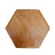 Polished Hexagonal End Table Polished Hexagonal End Table