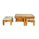 Smart Wooden furniture piece with two pullout seaters Smart Wooden furniture piece with two pullout seaters