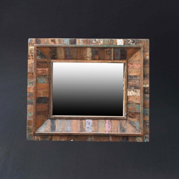 recycled wooden wall art mirror frame – sustainable wall décor recycled wooden wall art mirror frame – sustainable wall décor