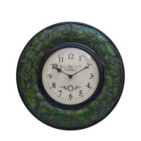 Glass Mosaic Green Time Panel