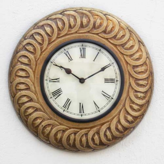 Round Brass Clock