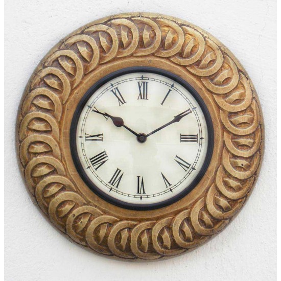 Round Brass Clock