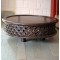 Hand Carved Low Cofee Table Brown Polished