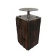 Rustic Sleeper Wood Table Candle Holder Rustic Sleeper Wood Table Candle Holder