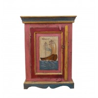 Distress Painted Marine Cabinet 
