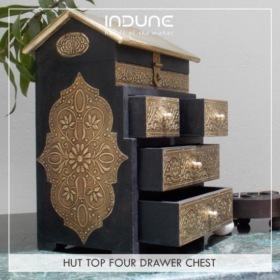 Hut Top  Four Drawer Chest 