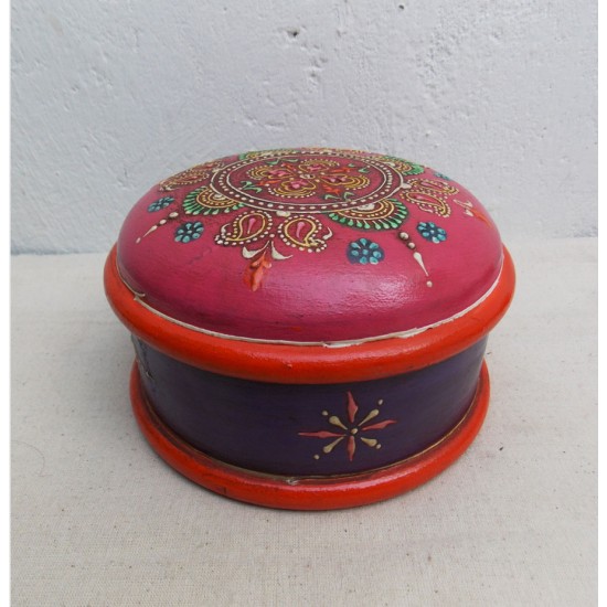 Round Powder Box- Assorted Colours Round Powder Box- Assorted Colours