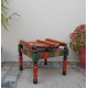 Handpainted Low Wooden Chair Handpainted Low Wooden Chair