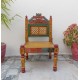 Handpainted Low Wooden Chair Handpainted Low Wooden Chair