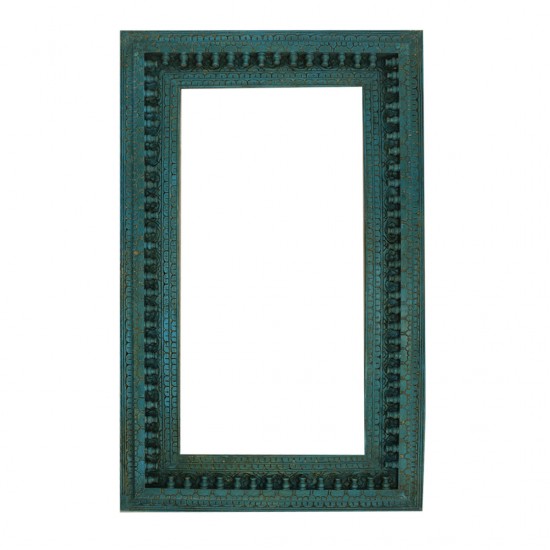 Antique Finished Rustic Turquoise Blue Mirror Antique Finished Rustic Turquoise Blue Mirror