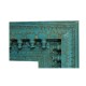 Antique Finished Rustic Turquoise Blue Mirror Antique Finished Rustic Turquoise Blue Mirror
