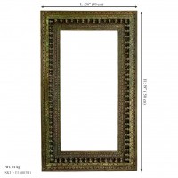 Antique Finished Rustic Greenish Mirror Frame