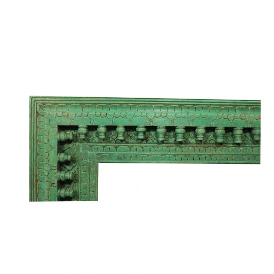 Antique Finished Rustic French Green Mirror Antique Finished Rustic French Green Mirror