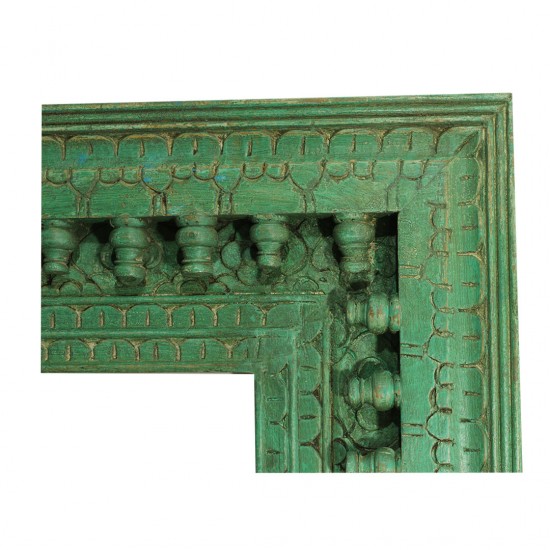 Antique Finished Rustic French Green Mirror Antique Finished Rustic French Green Mirror