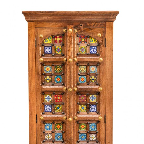 Wooden Tile Cabinet Polished