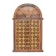 Wooden Window Shaped Wall Piece with Embossed Brass Art 23 x ht. 35.5 inches Wooden Window Shaped Wall Piece with Embossed Brass Art 23 x ht. 35.5 inches