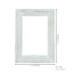 Distressed White - Craved Wooden Frame