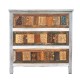 Distressed White Chest with Colourful Drawers Distressed White Chest with Colourful Drawers