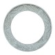 Distressed White Round Wooden Frame Distressed White Round Wooden Frame