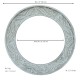 Distressed White Round Wooden Frame Distressed White Round Wooden Frame