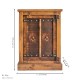 Wooden Bed Side Cabinet With Metal Artwork Wooden Bed Side Cabinet With Metal Artwork