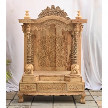 Wooden Carved Mandir ( Unfinished)
