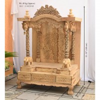 Wooden Carved Mandir ( Unfinished)