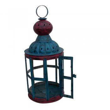 Iron Painted Kharbuja Lantern (Large)
